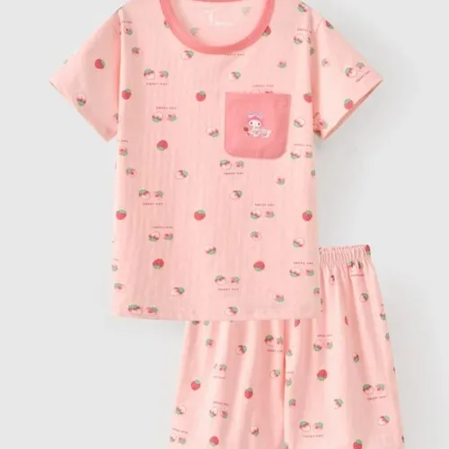 Rabity 960.053 large size short sleeved t-shirt set for girls