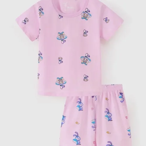 Rabity 960008.009.010 baby girl short sleeve homewear set