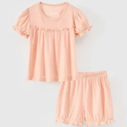Rabity 960.039 Modal short-sleeved cotton set for girls
