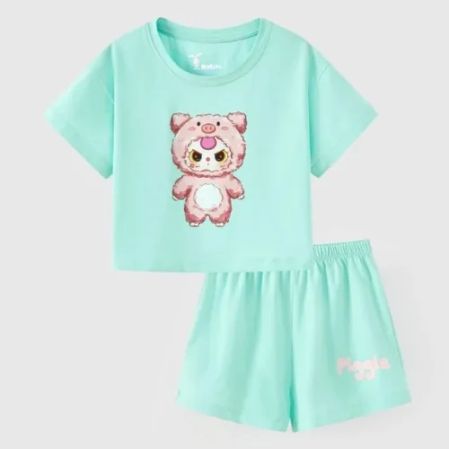 Baby Three girls short sleeved t-shirt set Rabity 960.040