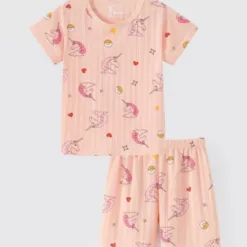 Rabity girls' short-sleeved cotton pajamas 960.035.036.037