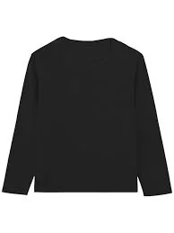 Boys Cotton Long Sleeve T-Shirt – Basic Solid Color