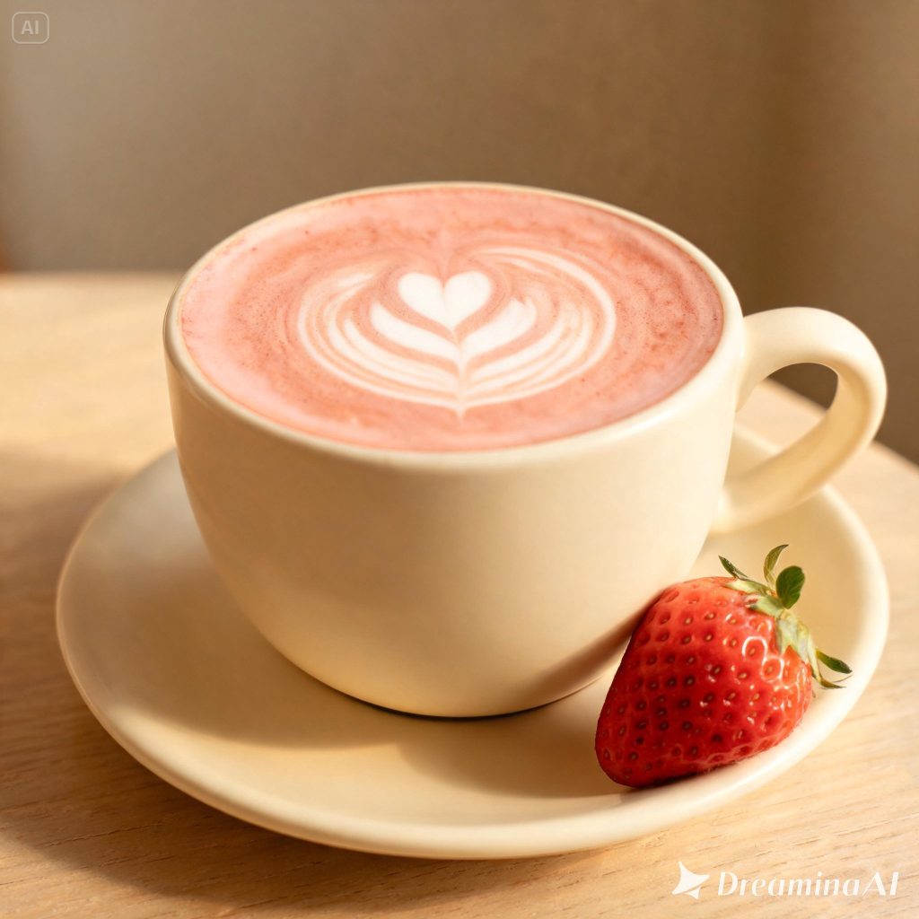 Velvet Strawberry Latte