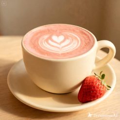 Velvet Strawberry Latte